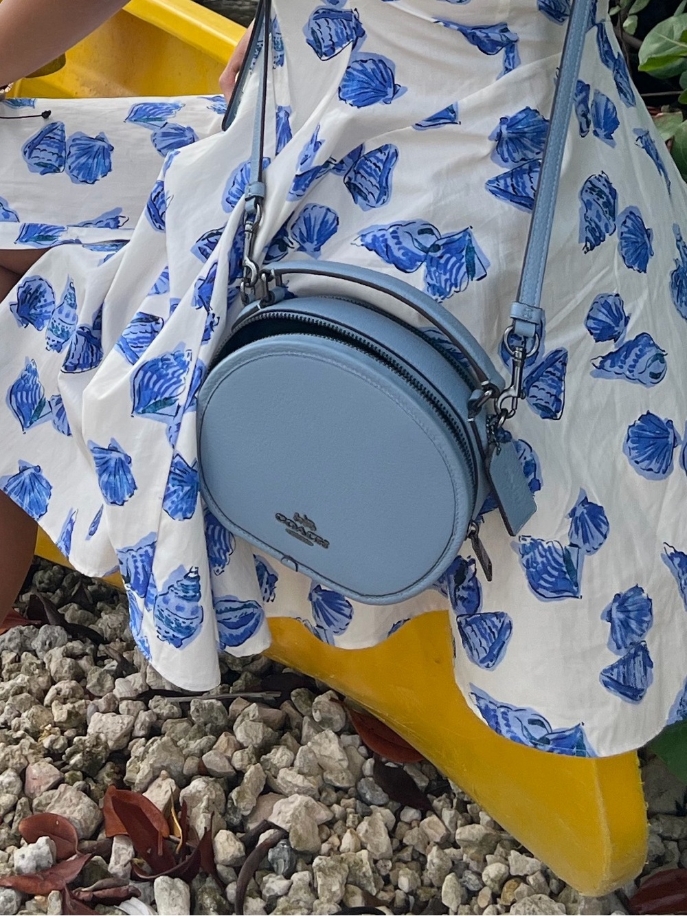 Blue Coach bags